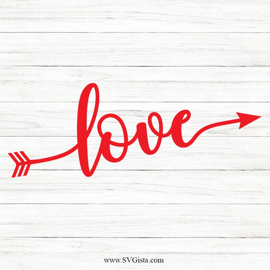 Love Arrow SVG Saying