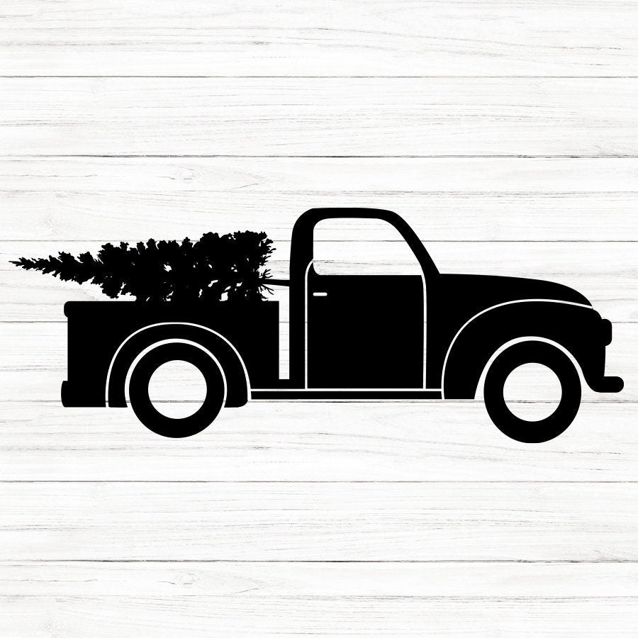 Christmas Truck SVG Clipart