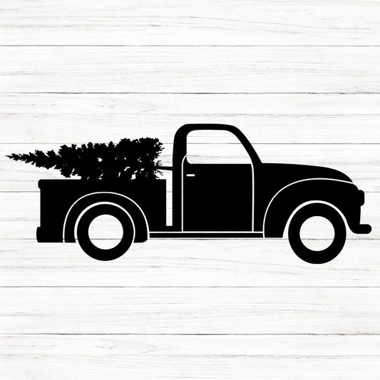 Christmas Truck SVG Clipart