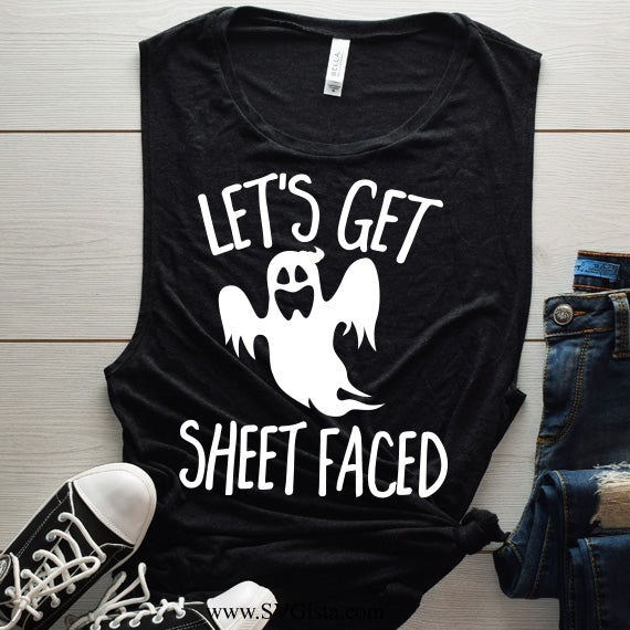 Let's Get Sheet Faced SVG Saying