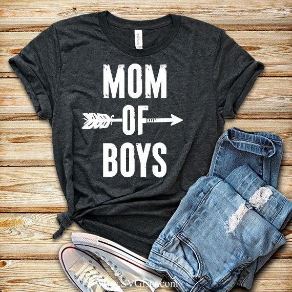 Mom Of Boys SVG Saying